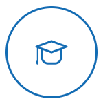 learn graduate hat icon